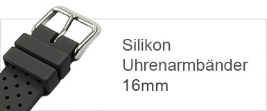 Silikon Uhrenarmband 16mm