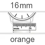 Uhrenarmband 16mm orange