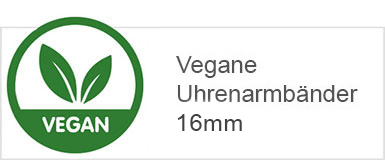 Veganes Uhrenarmband 16mm