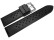 Uhrenarmband Silikon Carbon schwarz 18mm 20mm 22mm 24mm