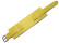 Uhrenarmband - Leder - Business - mit Unterlage - gelb 12mm Stahl