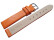 Uhrenarmband Leder Business orange 12mm Gold