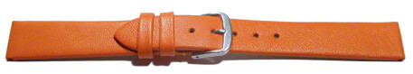 Uhrenarmband Leder Business orange 16mm Gold