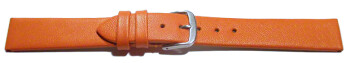 Uhrenarmband Leder Business orange 22mm Gold