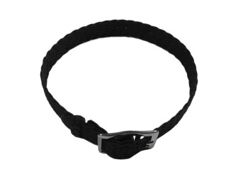 Uhrenarmband - Perlon - schwarz 12mm