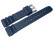 Uhrenarmband Silikon Sport blau 20mm Gold