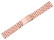 Edelstahl Metallarmband massiv 7 Glieder Rosé-vergoldet - 18mm