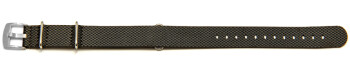 Uhrenarmband - NATO - HighTech Material - Textiloptik - grau 18mm