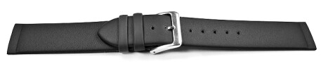 Uhrenarmband Leder - für Uhren mit verschraubtem Bandanstoß - schwarz 16mm Stahl