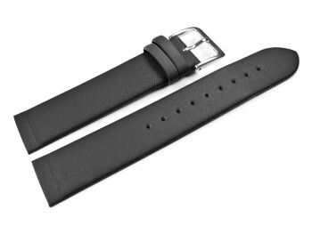 Uhrenarmband Leder - für Uhren mit verschraubtem Bandanstoß - schwarz 16mm Stahl