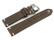 Uhrenarmband - Rindleder - Rustikal - Soft Vintage - dunkelbraun - Butterfly-Schließe 22mm Stahl