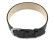 Durchzugsband für feste Stege Leder schwarz 16mm Gold