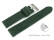 Schnellwechsel Uhrenarmband dunkelgrün Veluro Leder ohne Polster 18mm