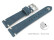 Schnellwechsel Uhrenarmband dunkelblau Leder Modell Fresh 19mm Stahl