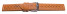 Schnellwechsel Uhrenarmband Leder Style orange 22mm Stahl