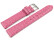 Uhrenarmband Leder Pink Safari 12mm Schwarz