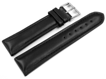 Uhrenarmband für Uhren mit festen Stegen am Gehäuse - schwarz 16mm Schwarz