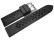 Uhrenarmband Silikon Carbon schwarz 22mm Schwarz