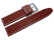 Uhrenarmband Silikon Rillen Bordeaux 20mm Schwarz