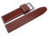 Uhrenarmband Silikon Rillen Bordeaux 20mm Schwarz