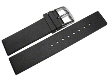 Uhrenband Silikon Glatt schwarz 16mm Schwarz