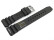 Uhrenarmband Silikon Sport grau 22mm Schwarz