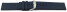 Uhrenband Silikon Glatt dunkelblau 18mm Stahl