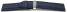 Uhrenarmband Kippfaltschließe HighTech Textiloptik blau 18mm Stahl