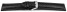 Schnellwechsel Uhrenarmband - Leder - Carbon Prägung - schwarz TiT 18mm Schwarz