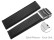 Schnellwechsel Uhrenband Faltschließe Silikon Struktur schwarz 18mm