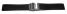Schnellwechsel Uhrenband Faltschließe Uhrenarmband Silikon Karo schwarz 24mm