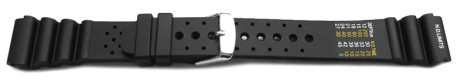 Schnellwechsel Uhrenarmband Silikon Sport schwarz 20mm Stahl