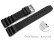 Schnellwechsel Uhrenarmband Silikon Sport schwarz 20mm Stahl