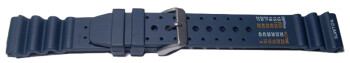 Schnellwechsel Uhrenarmband Silikon Sport blau 20mm Stahl