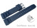 Schnellwechsel Uhrenarmband Silikon Sport blau 20mm Stahl