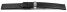 Veganes Uhrenarmband Kippfaltschließe aus Apfelfaser schwarz 16mm Schwarz