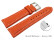 Schnellwechsel Uhrenband Leder glatt orange wN 22mm Schwarz