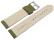 Uhrenarmband weiches Leder genarbt olive 22mm Stahl