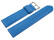 XL Uhrenarmband weiches Leder genarbt meerblau 12mm Stahl