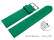 Schnellwechsel Uhrenarmband weiches Leder genarbt grasgrün 14mm Stahl