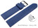 Schnellwechsel Uhrenarmband weiches Leder genarbt navy blau 18mm Stahl