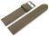 XS Uhrenarmband weiches Leder genarbt taupe 16mm Schwarz