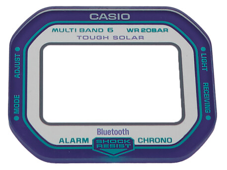 Uhrglas Casio G-Shock GW-B5600BL-1 Mineralglas lila Rand