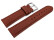 Uhrenarmband sehr weiches Leder gepolstert Retro Optik Rust 14mm - 24mm