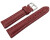 Uhrenarmband echt Leder gepolstert genarbt bordeaux wN 18mm 20mm 22mm 24mm 26mm 28mm