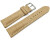 Uhrenband Leder stark gepolstert Kroko beige 18mm 20mm 22mm 24mm