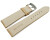 Uhrenband Leder stark gepolstert Kroko beige 18mm 20mm 22mm 24mm