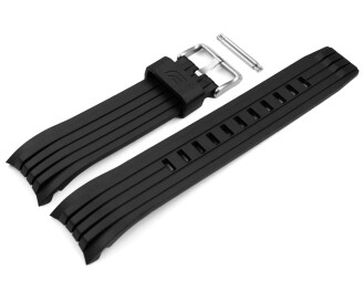 Uhrenarmband Casio für ECB-30P-1A Resin schwarz