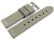 Uhrenarmband Ranger massives Leder grau 22mm Stahl