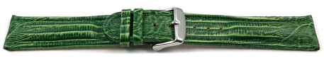 Uhrenarmband gepolstert Teju grün 18mm 20mm 22mm 24mm